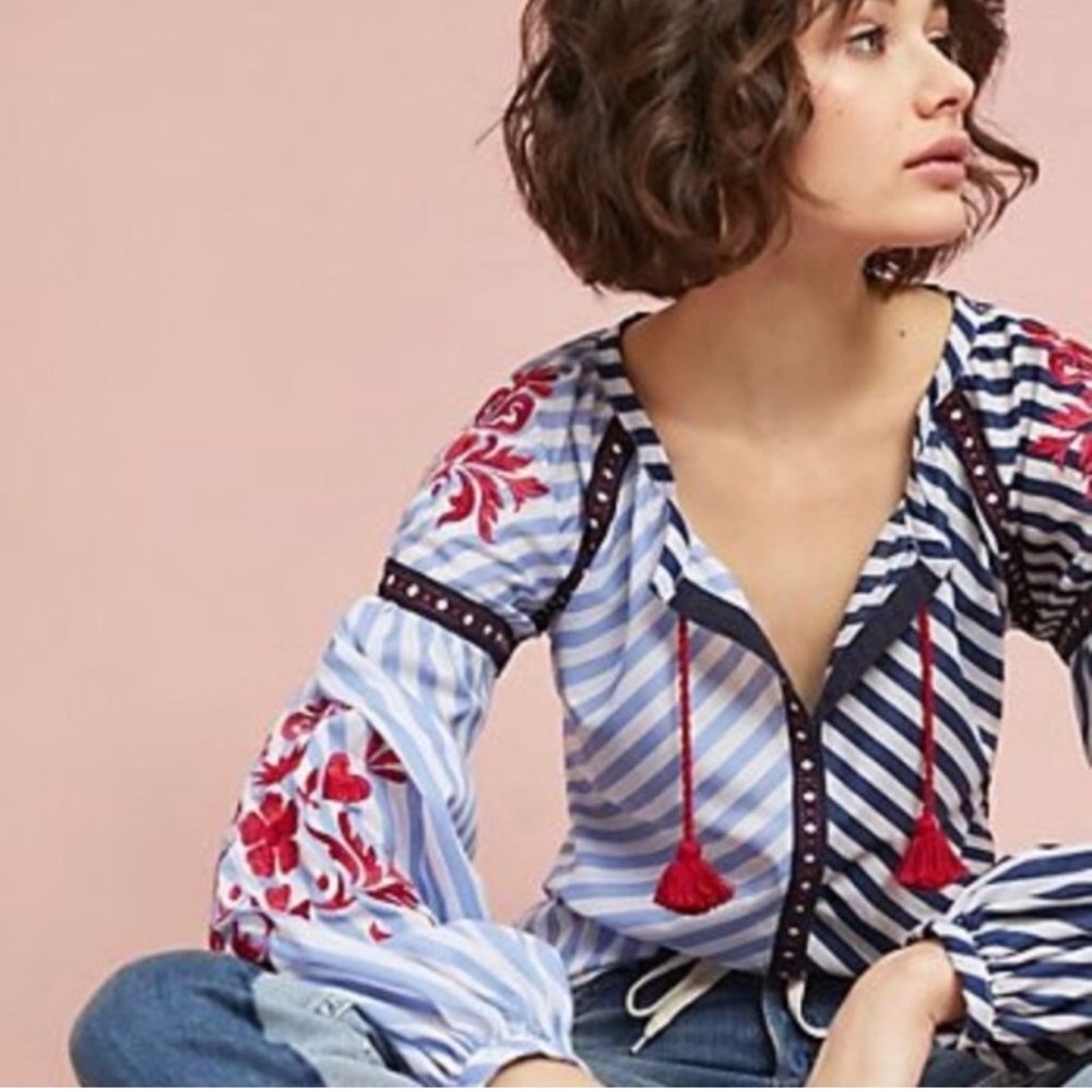 Anthropologie Children of the Universe blouse